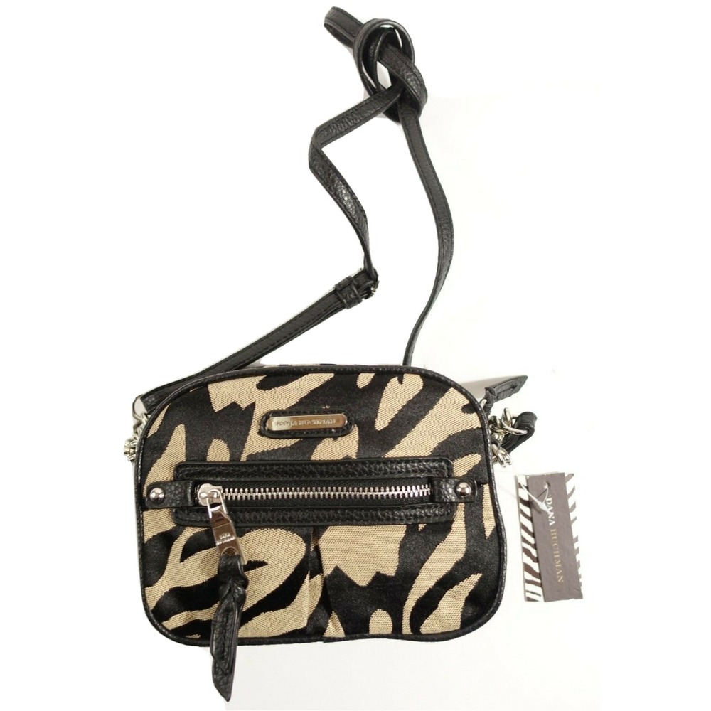 Dana Buchman Kyle Crossbody Handbag Small Adjustable Strap Animal Print NEW